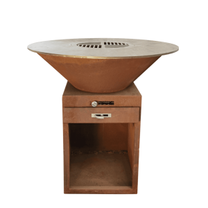 cortenstaal bbq rond