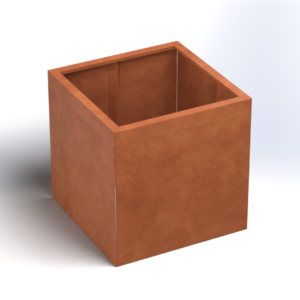 Vierkante plantenbak zonder bodem 800x800x800